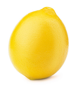 新鲜的柠檬上白色隔离