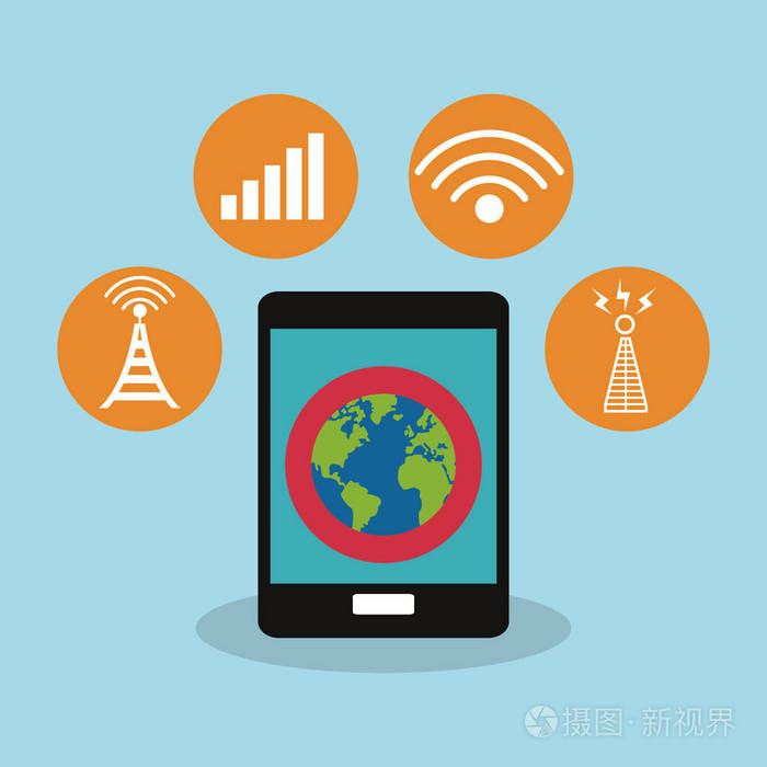 手机信号相关的图标图像