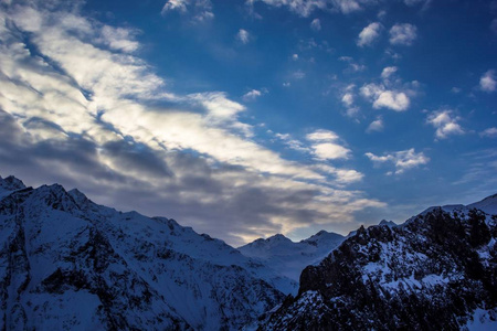 冬季景观雪山