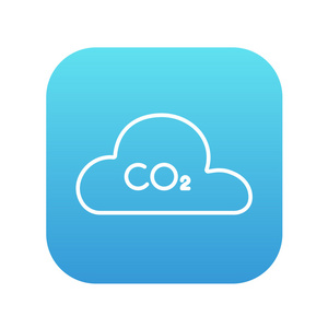 二氧化碳标志在云线图标。