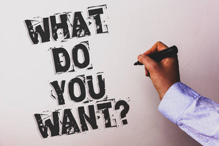 白板字手写文字你想问什么问题概念意义渴望沉思需要沉思的顾问手拿着