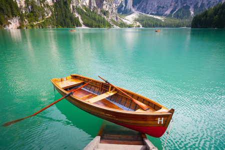 Braies 湖洛米蒂地区，意大利