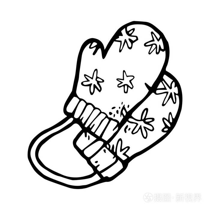 手绘连指手套插画-正版商用图片0otvp3-摄图新视界