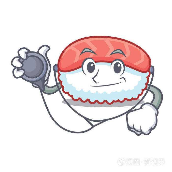 博士寿司鲑鱼卡通人物