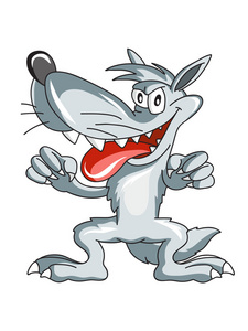 大灰狼卡通图片