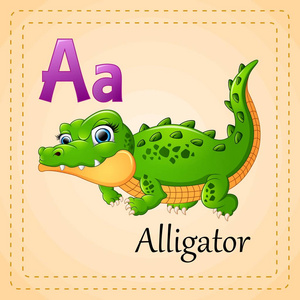 动物字母 A 是短吻鳄