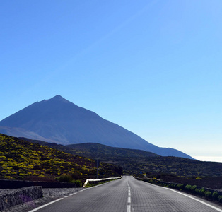 Teide 特内里费岛火山的道路