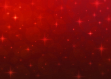 红模糊与闪亮的繁星点点，新年背景光