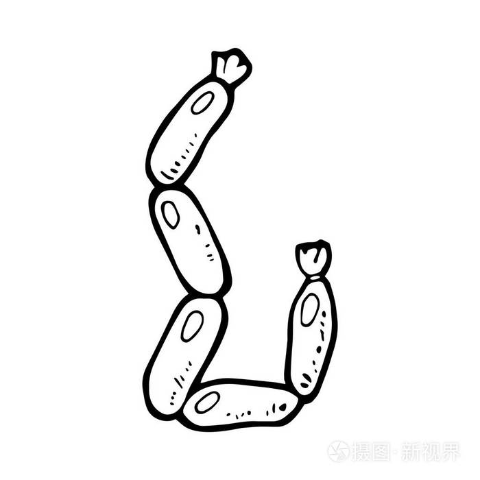 手绘香肠