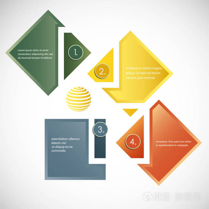 抽象背景矢量商务模板的演示文稿统计或业务创意概念图