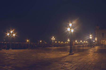 在意大利威尼斯的风景夜