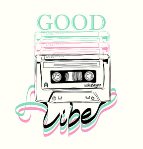 盒式磁带图片-盒式磁带素材-盒式磁带插画-摄图新视界