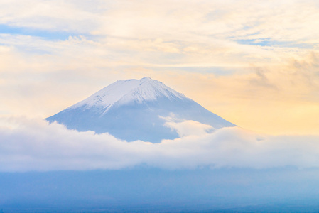 富士山的美景图片