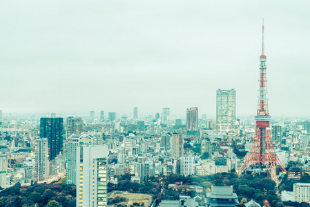 东京城市天际线图片