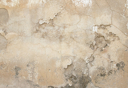 水泥质地抽象垃圾背景或具体背景。特写纹理抽象旧墙背景