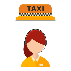 调度员年轻微笑的女人说话耳机耳机办公室图形业务支持专业岗位操作员