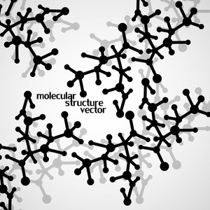 分子的结构。Dna。抽象背景。矢量图。Eps10