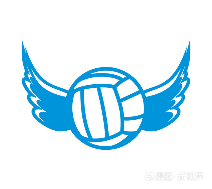 矢量illutration的排球球