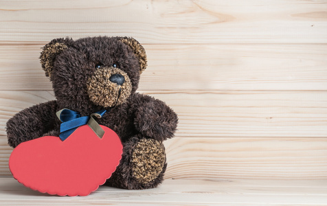 泰迪熊和情人的心