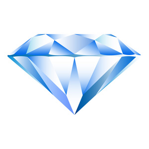 蓝白底图白底蓝宝石矢量照片