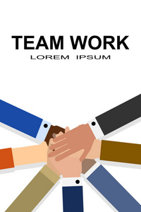 业务, 团队合作, 协作和合作.矢量插照片