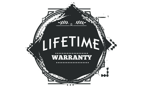 终身保修图标图章保证照片