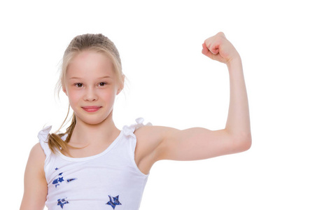 肌肉小女孩图片