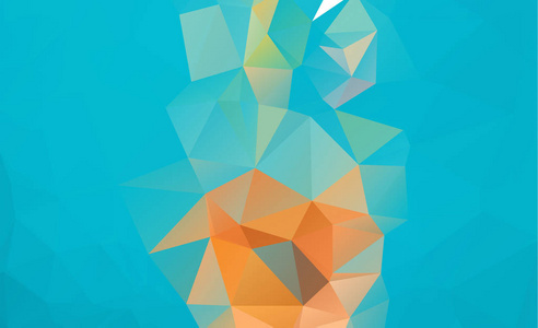 olygonal 抽象背景组成的三角形蓝颜色
