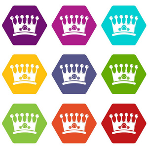 皇冠图标设置9矢量