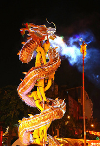 金色龙金色龙群展,曼谷照片