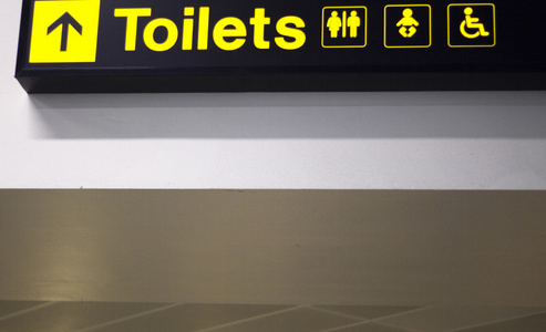 机场厕所信息标志灯面板