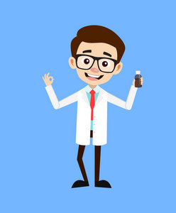 卡通医学专家提供最佳药物糖浆载体照片