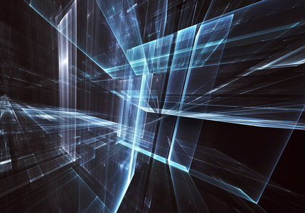 抽象未来技术背景-计算机生成的3d 图像.