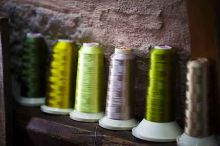 纤维棉面料纺织胶辊线轴和光绳纱