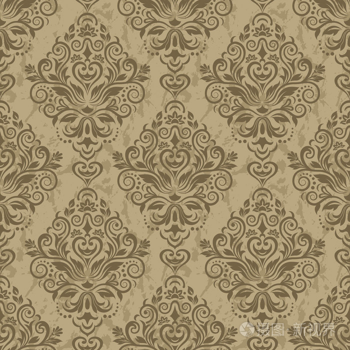 矢量的维多利亚风格复古花纹