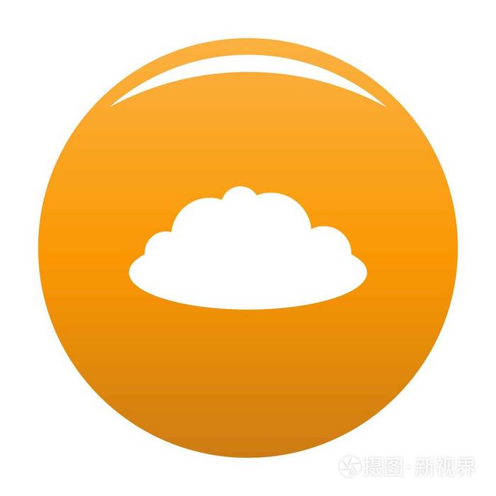 altostratus图标矢量橙色
