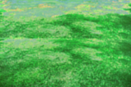 背景图像模糊的绿色草坪