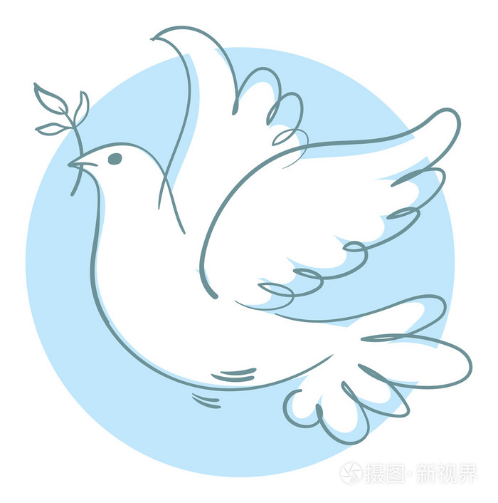 和平鸽矢量图
