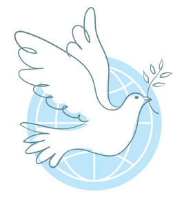 和平鸽橄榄枝图片