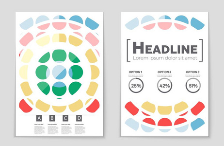 抽象矢量布局背景集。艺术模板设计 列表 页面 样机宣传册主题样式 横幅 想法 封面 小册子 打印 传单，书，空