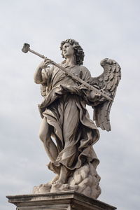 石头雕塑的天使由贝尼尼，罗马