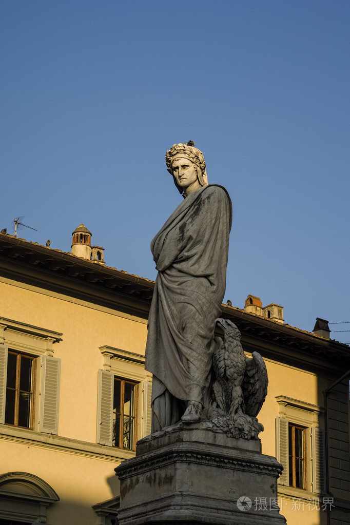 雕塑的 Dante，神曲，佛罗伦萨