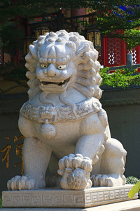 中国庙前岩狮子
