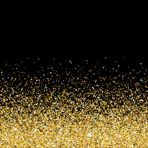 闪闪发光的金雨矢量金闪闪发光的抽象粒子照片