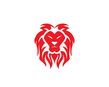 狮子的头标志模板图标矢量