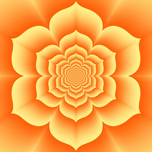 坦陀罗腹轮脉轮，橙色 lotos 性脉轮