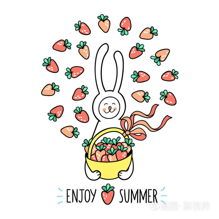 可爱的手绘制的动物字符和图形元素的孩子设计在圆圈上白色背景