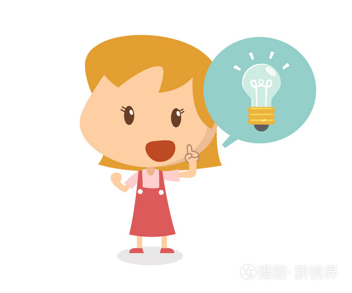 孩子的想法扁平人物设计