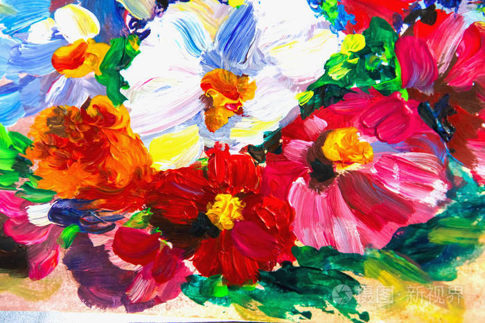 油画 印象派风格 花画 静物油画 画家 油画照片 正版商用图片0oxryx 摄图新视界