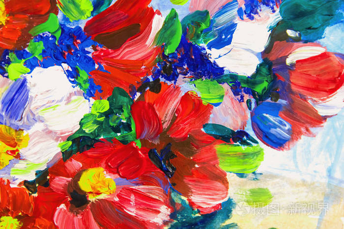 油画 印象派风格 花画 静物油画 画家 油画照片 正版商用图片0oxtl8 摄图新视界